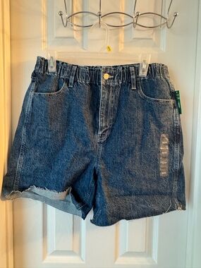 GAP Dark Blue High-Rise Denim Shorts